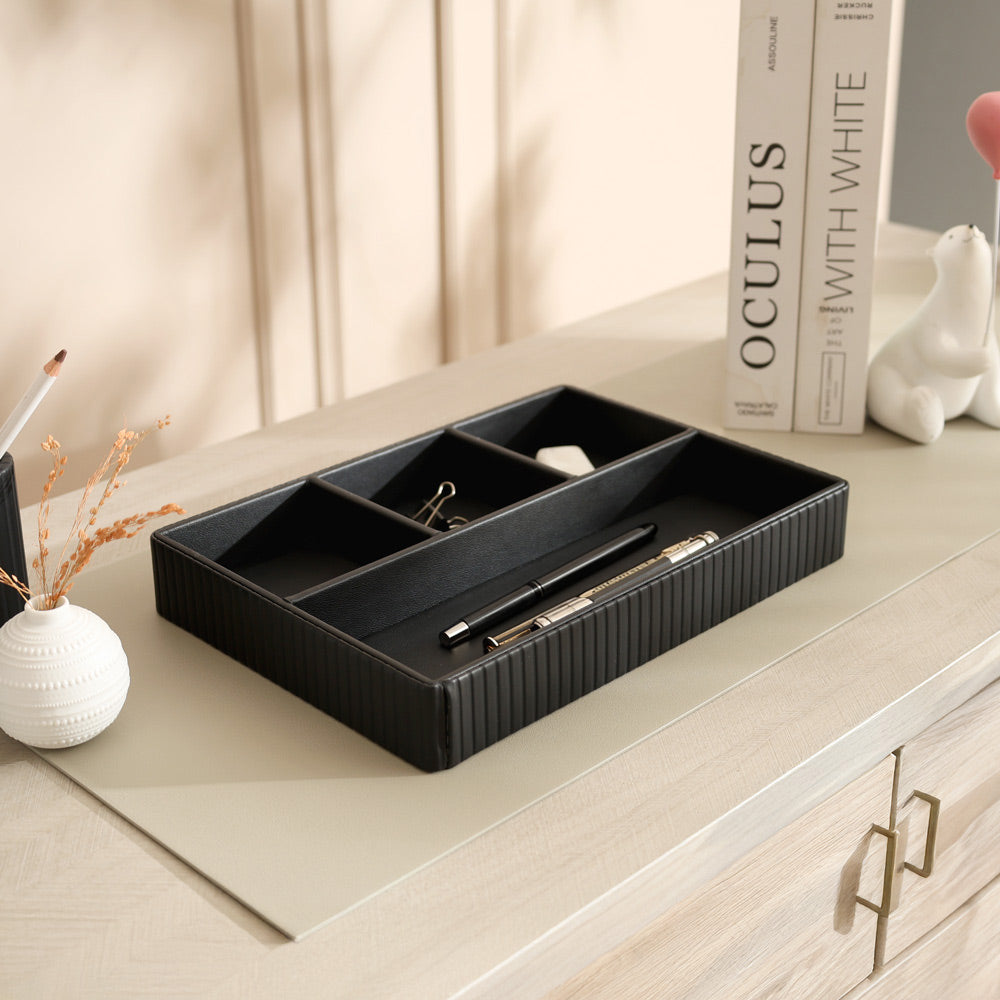 Stripes Organiser Tray Medium - Black