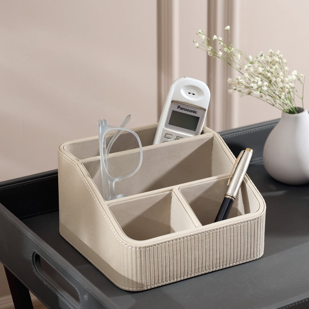 Stripes Multi-compartment Organiser - Taupe