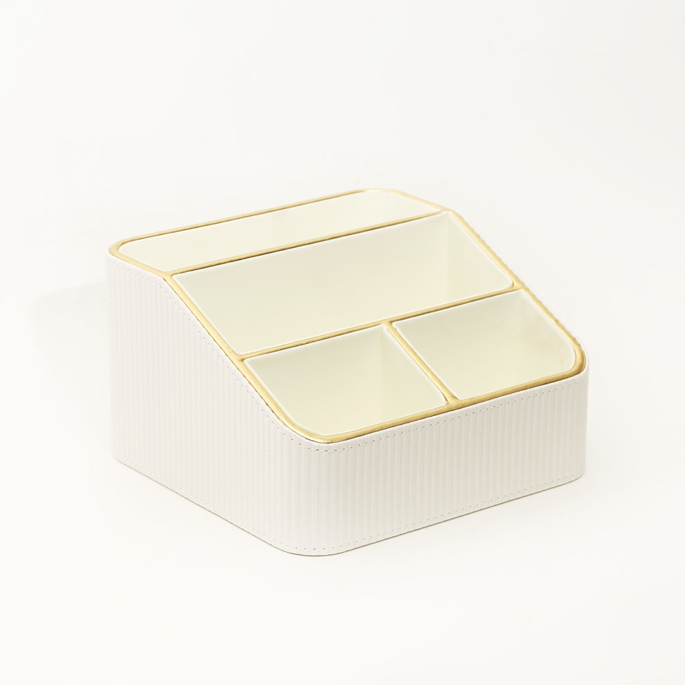 Stripes Multi-compartment Organiser - Ivory