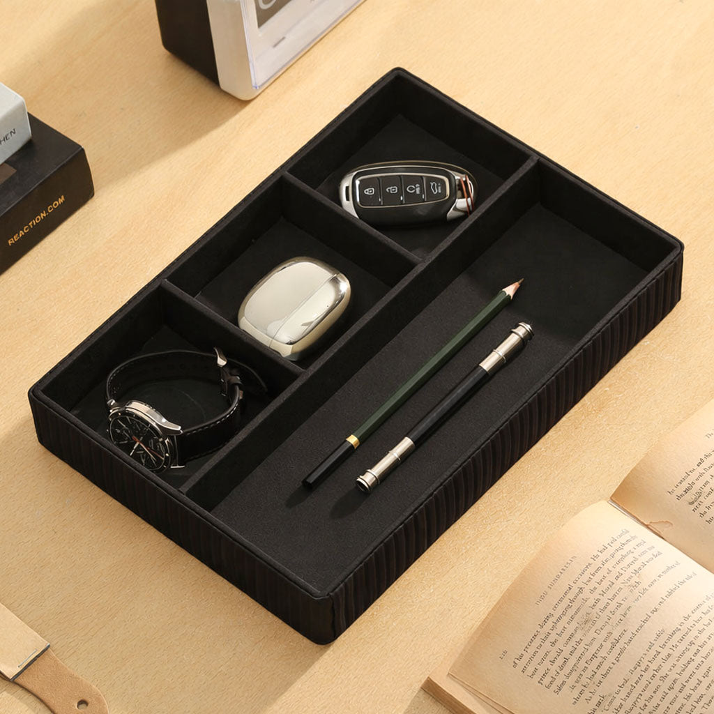 Stripes Organiser Tray Medium - Black