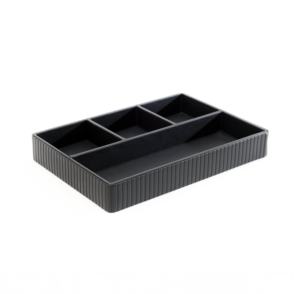 Stripes Organiser Tray Medium - Black
