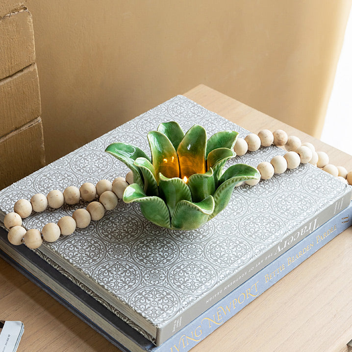 Succulent Tealight Holder Large - Green