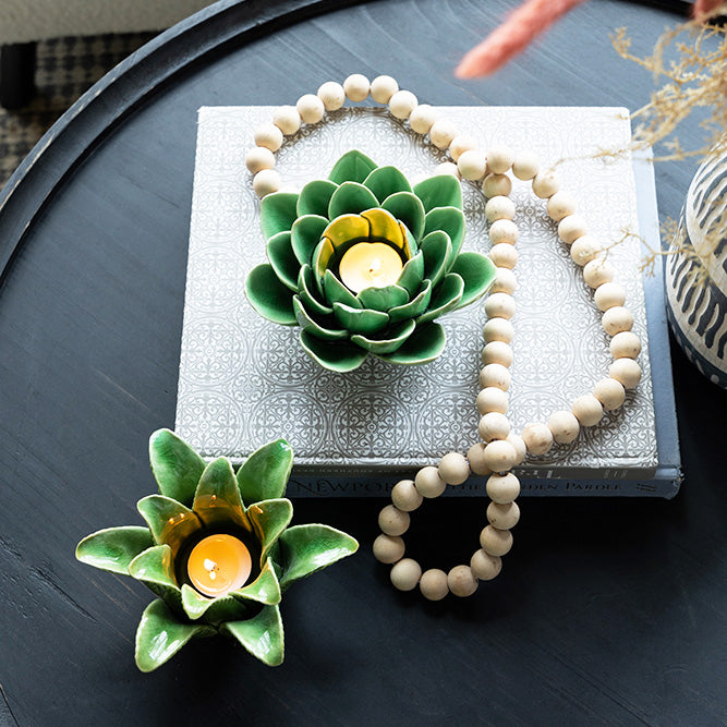 Succulent Tealight Holder Large - Green