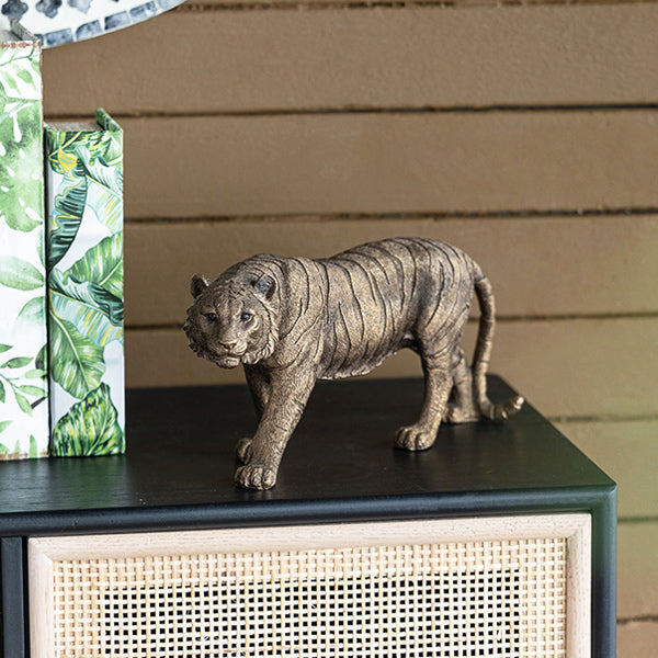 Sumatran Tiger Decorative Sculpture - Bronze