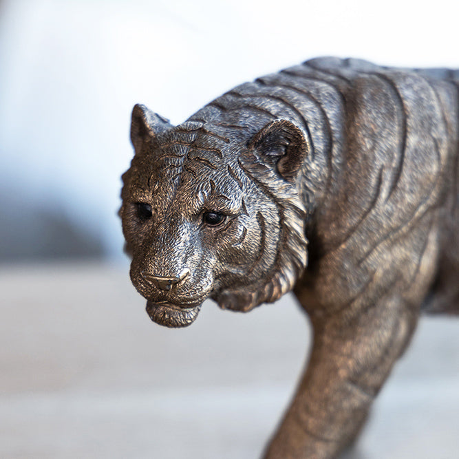 Sumatran Tiger Decorative Sculpture - Bronze