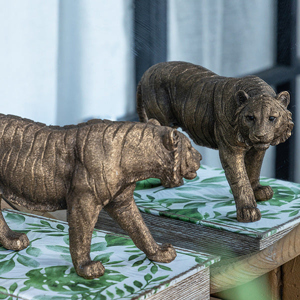 Sumatran Tiger Decorative Sculpture - Bronze