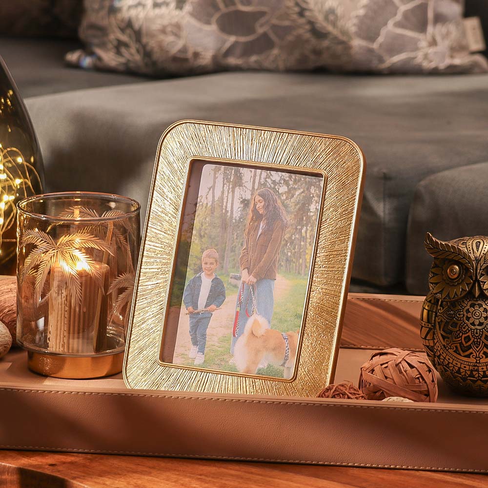 Starburst Photo Frame Large - Gold