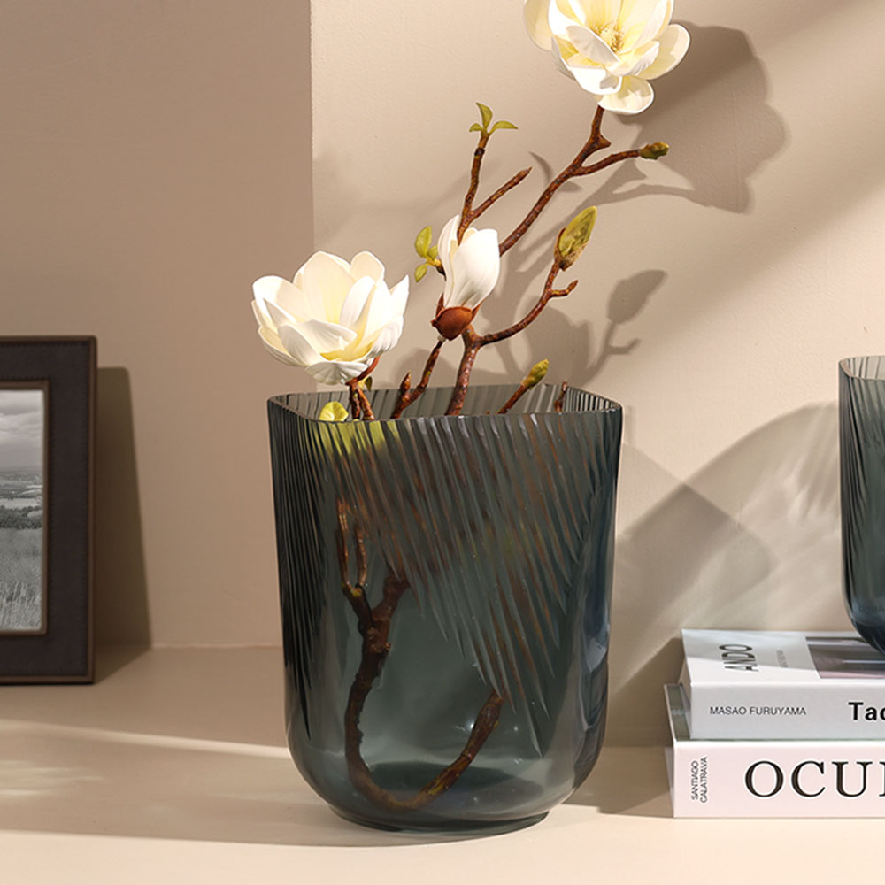 Suona Glass Vase Medium - Indigo Blue