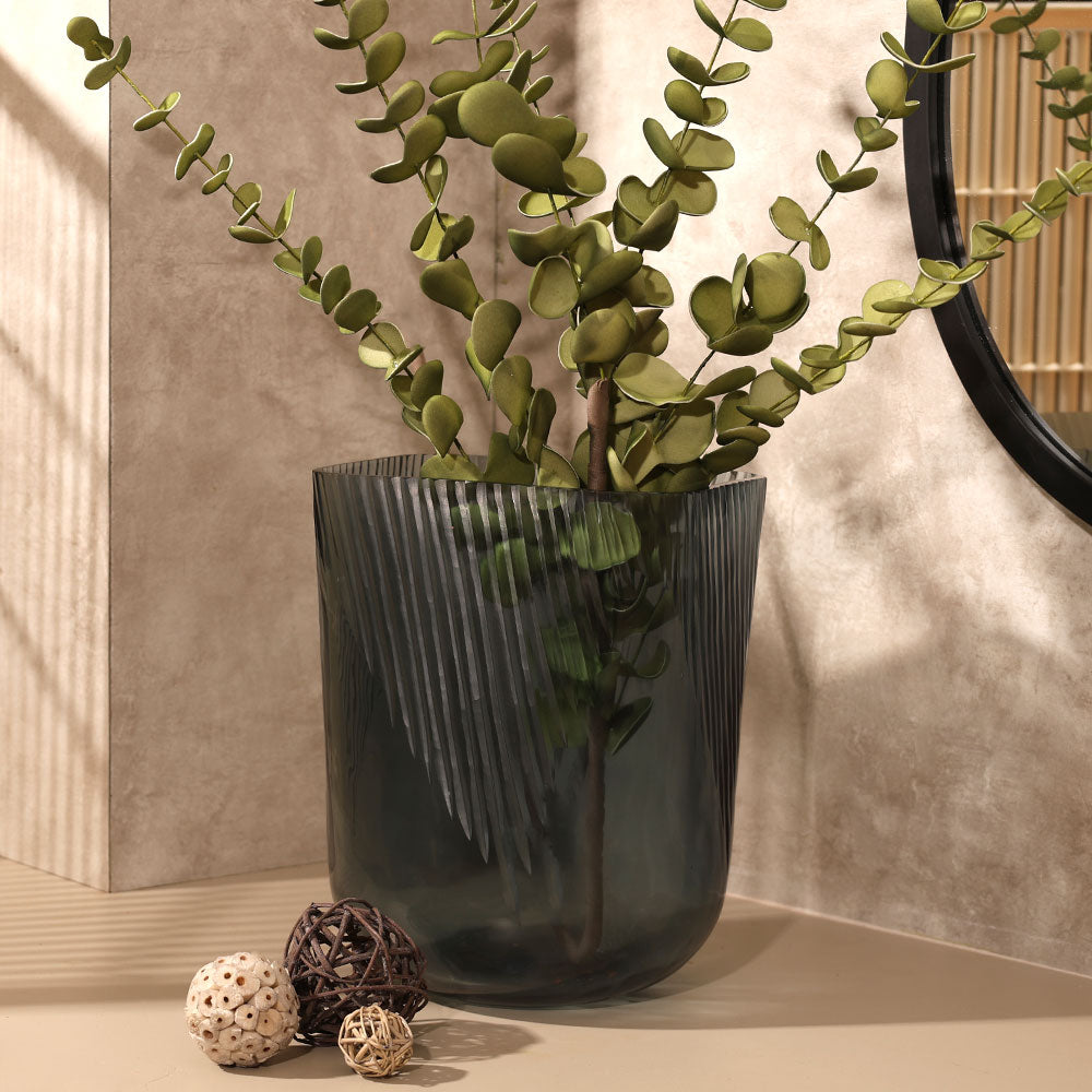 Suona Glass Vase Medium - Indigo Blue