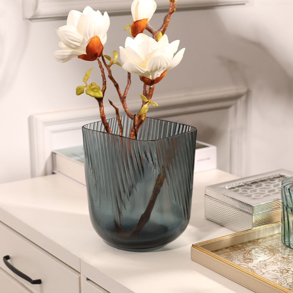 Suona Glass Vase Small - Indigo Blue