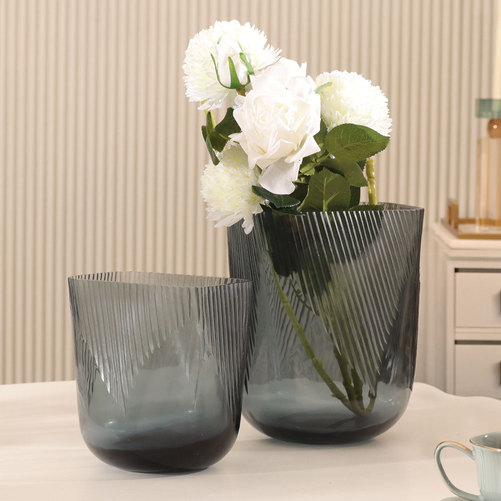 Suona Glass Vase Medium - Indigo Blue