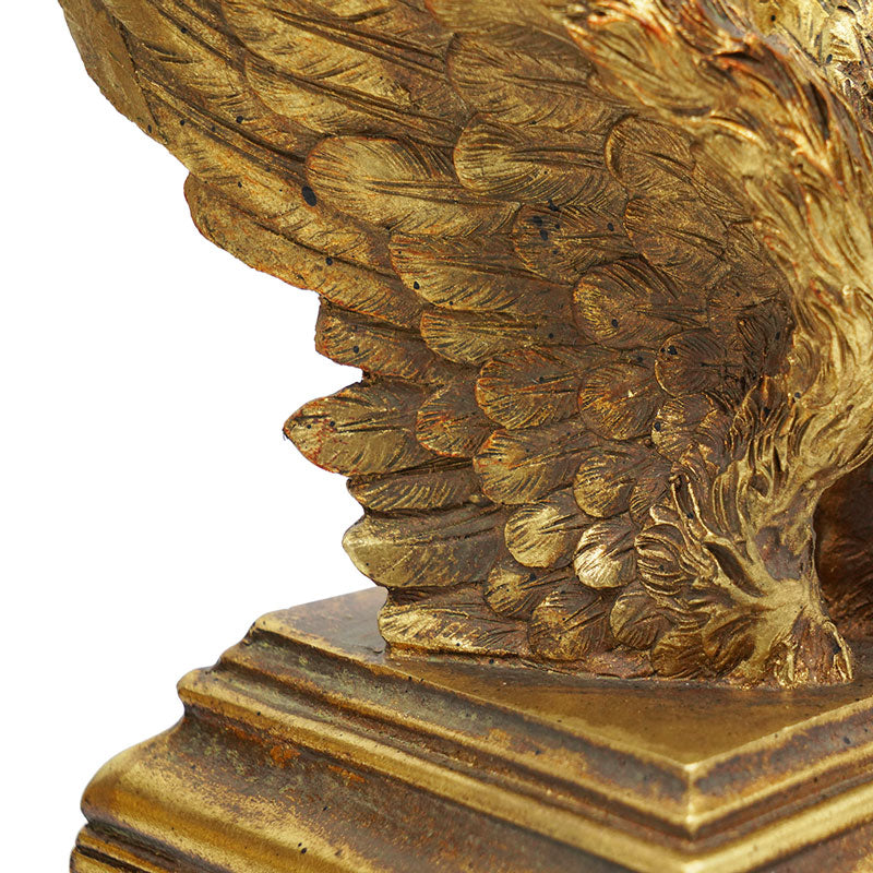 Swan Wings Antique Bookends, Set of 2 - Bronze