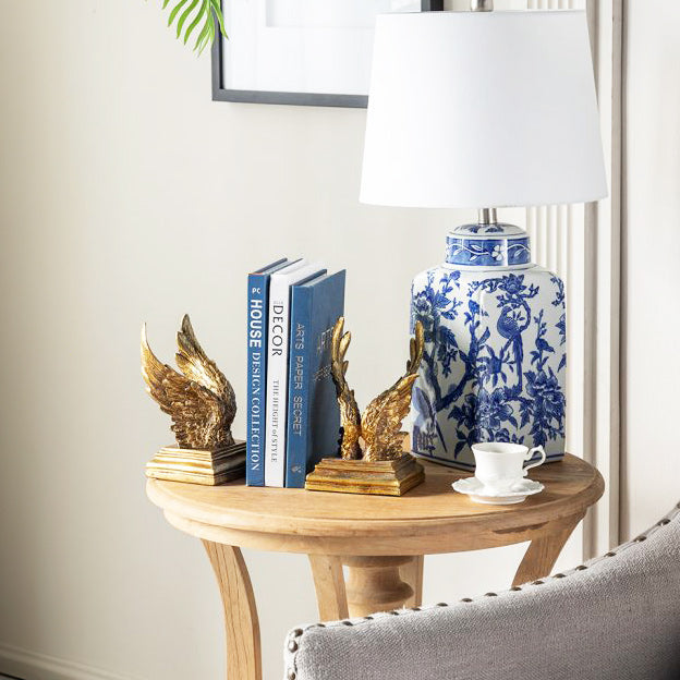 Swan Wings Antique Bookends, Set of 2 - Bronze
