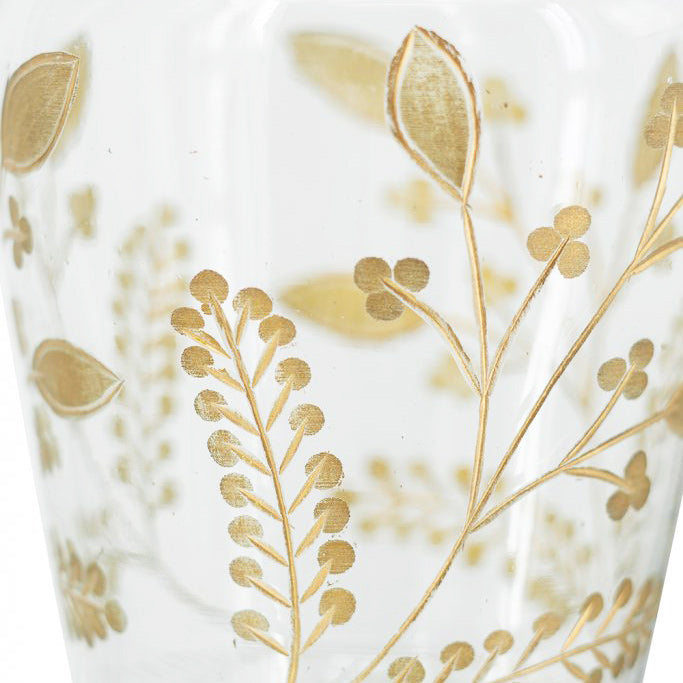 Silva Glass Vase Medium - Green Gold
