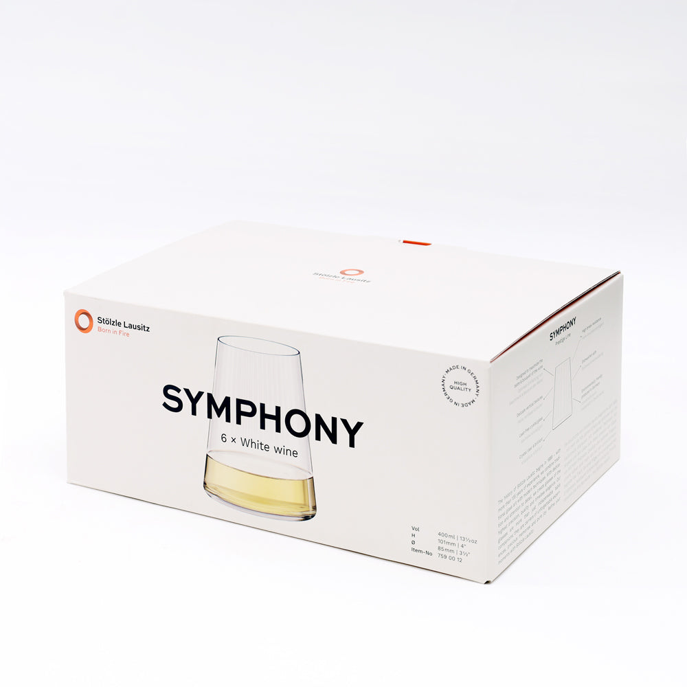 Symphony Stemless Wine Glasses 400ml, Set of 6