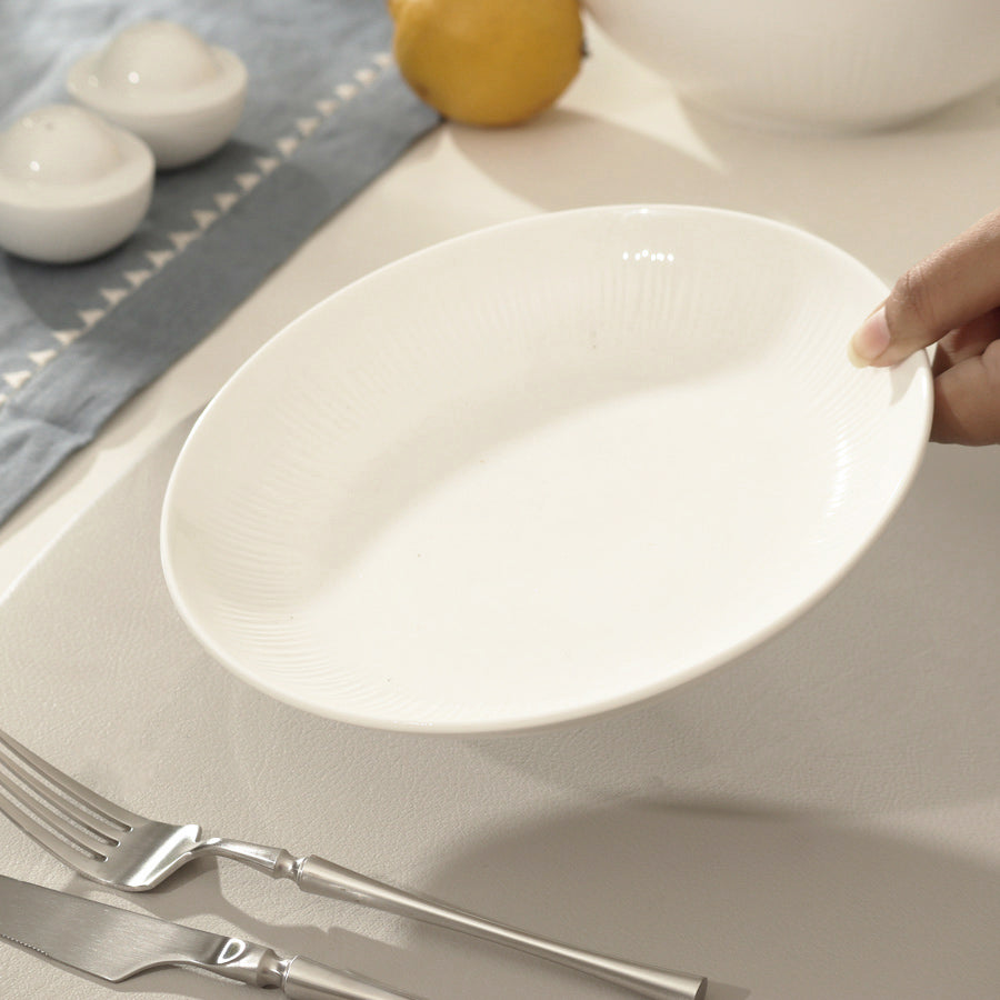 Talia Dinner Plate - Ivory