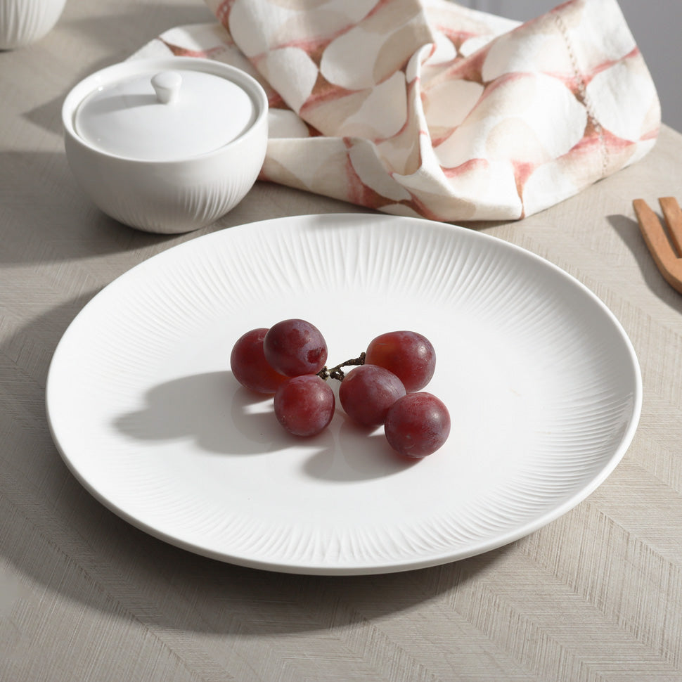 Talia Dinner Plate - Ivory