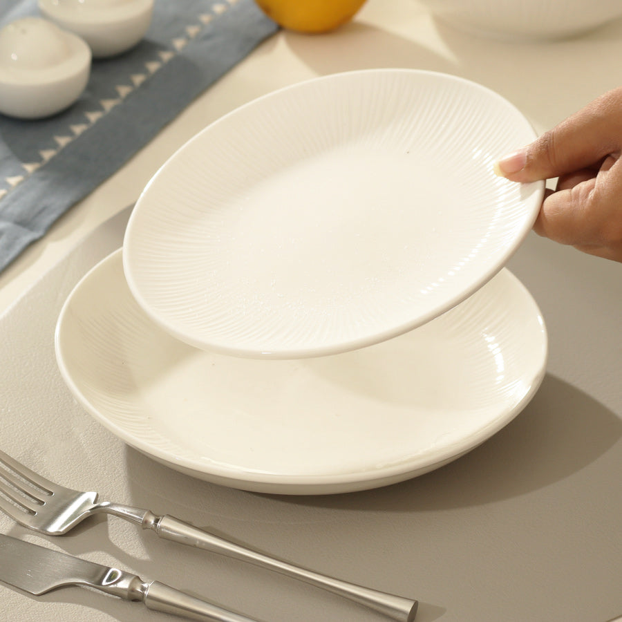 Talia Quarter Plate - Ivory