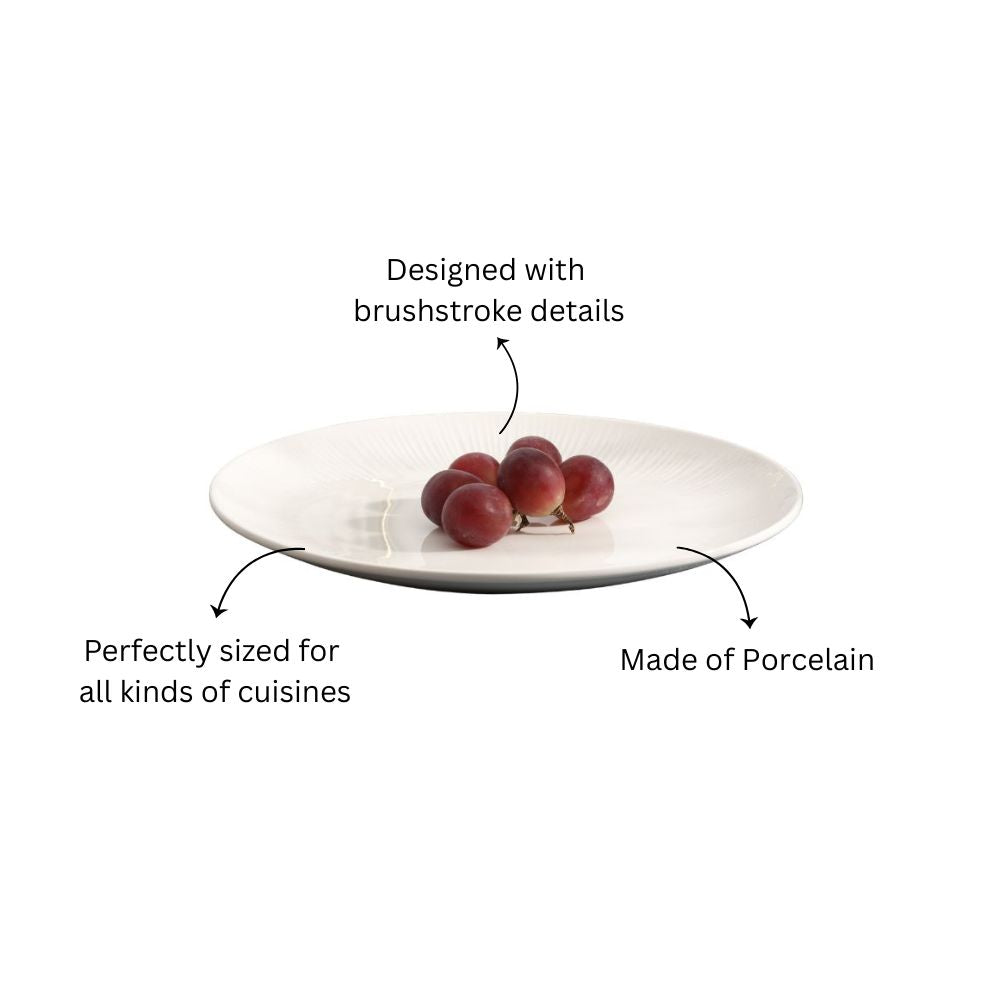 Talia Dinner Plate - Ivory