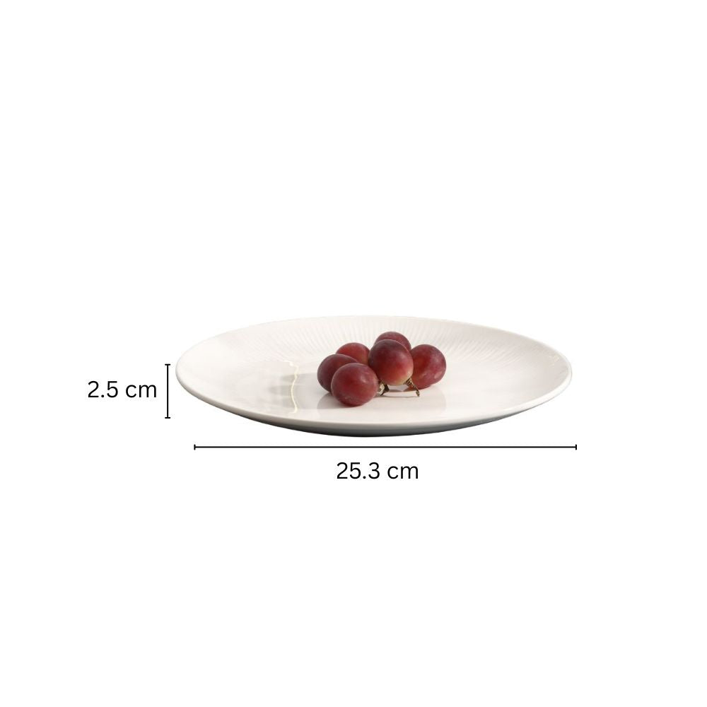 Talia Dinner Plate - Ivory