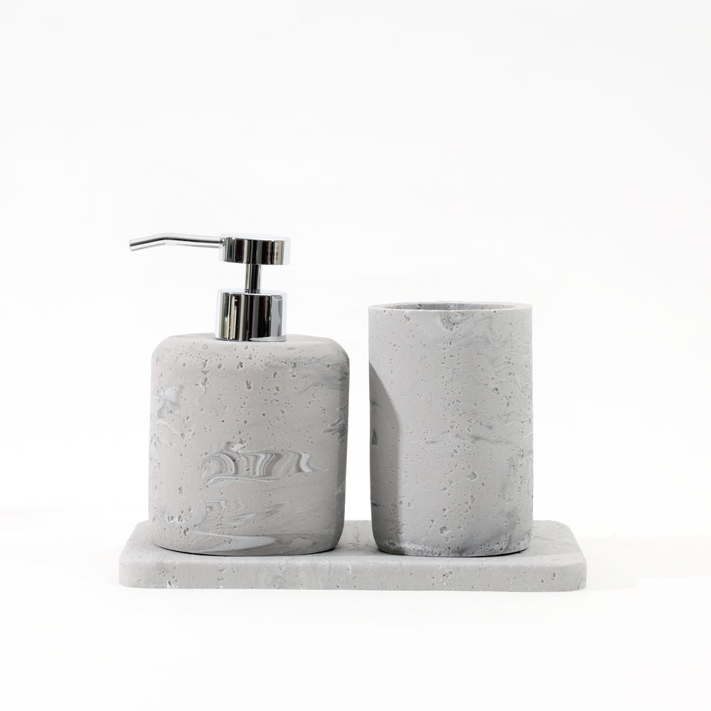 Talon 3-piece Bathroom Set - Stone Grey