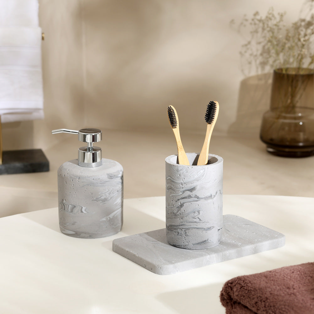 Talon 3-piece Bathroom Set - Stone Grey