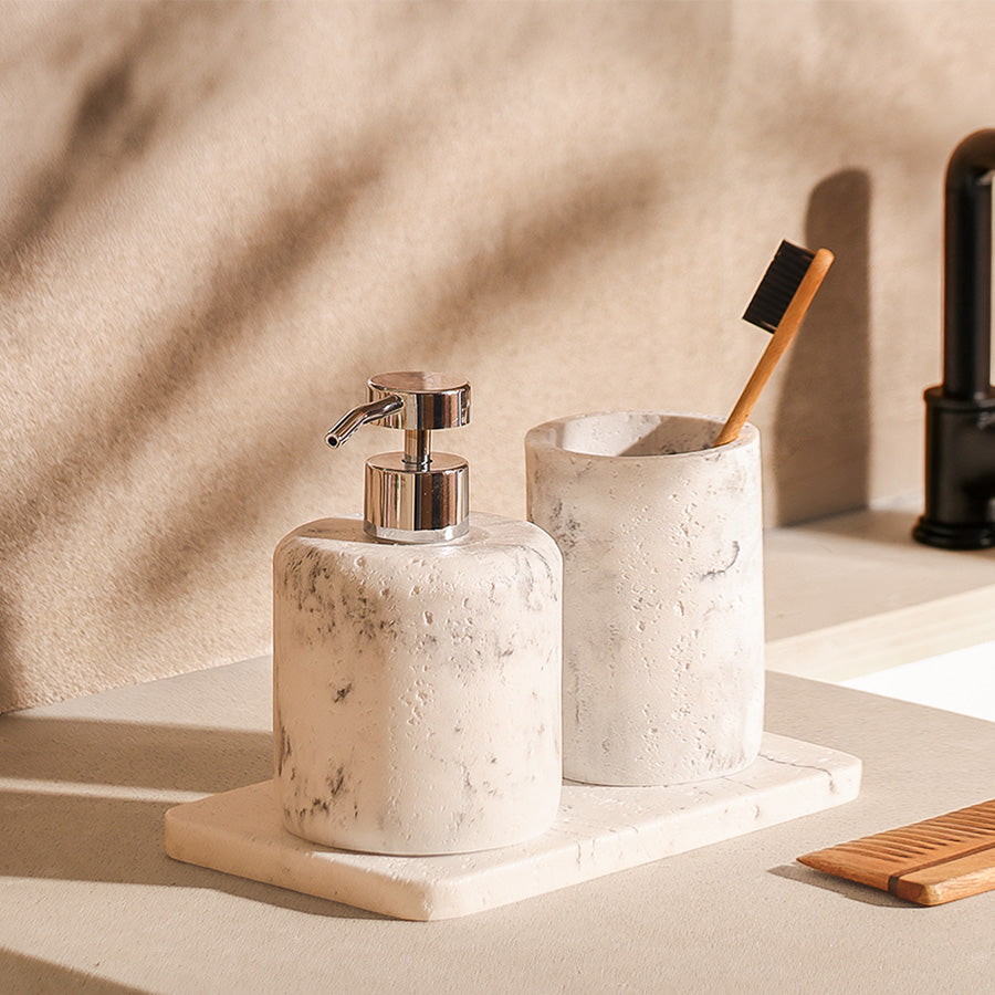 Talon 3-piece Bathroom Set - Stone White