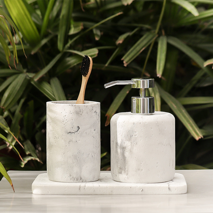 Talon 3-piece Bathroom Set - Stone White