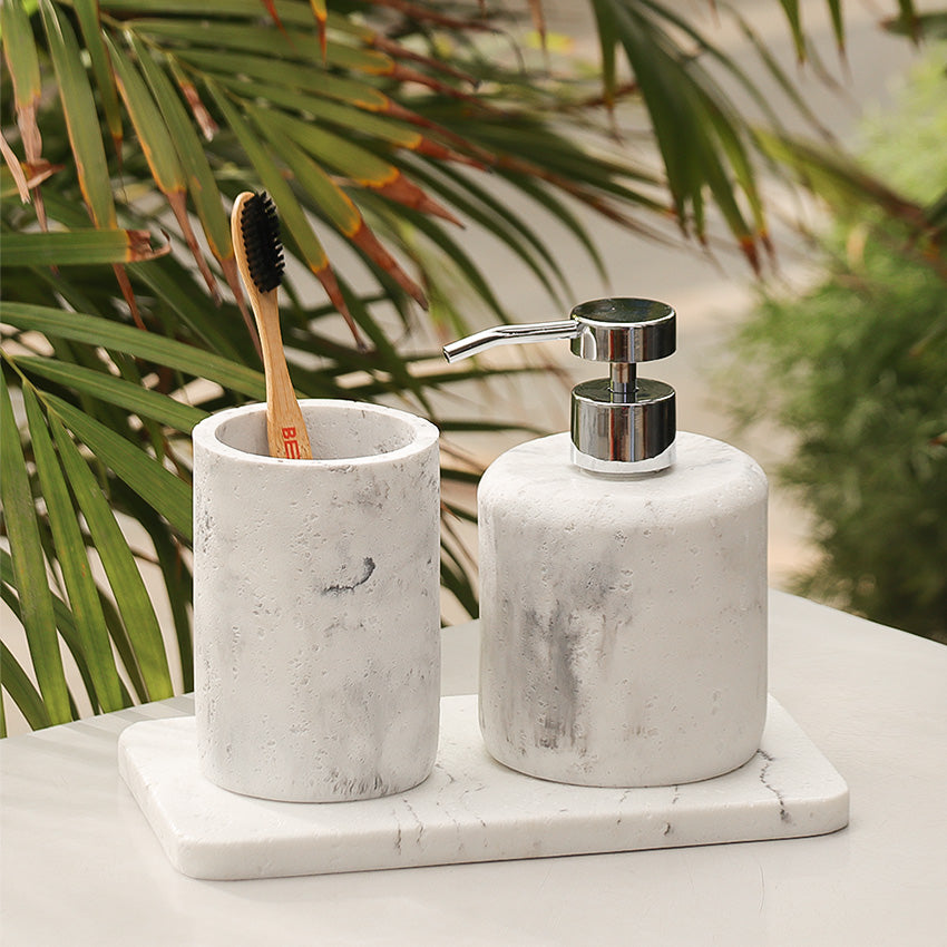 Talon 3-piece Bathroom Set - Stone White