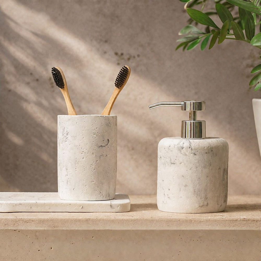 Talon 3-piece Bathroom Set - Stone White