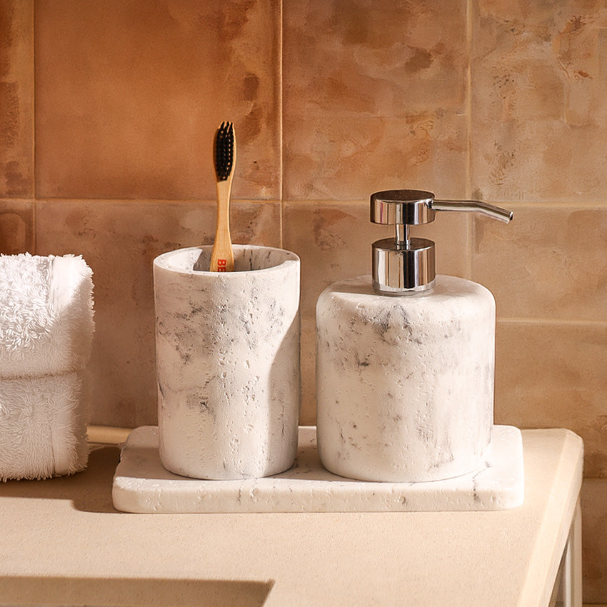 Talon 3-piece Bathroom Set - Stone White