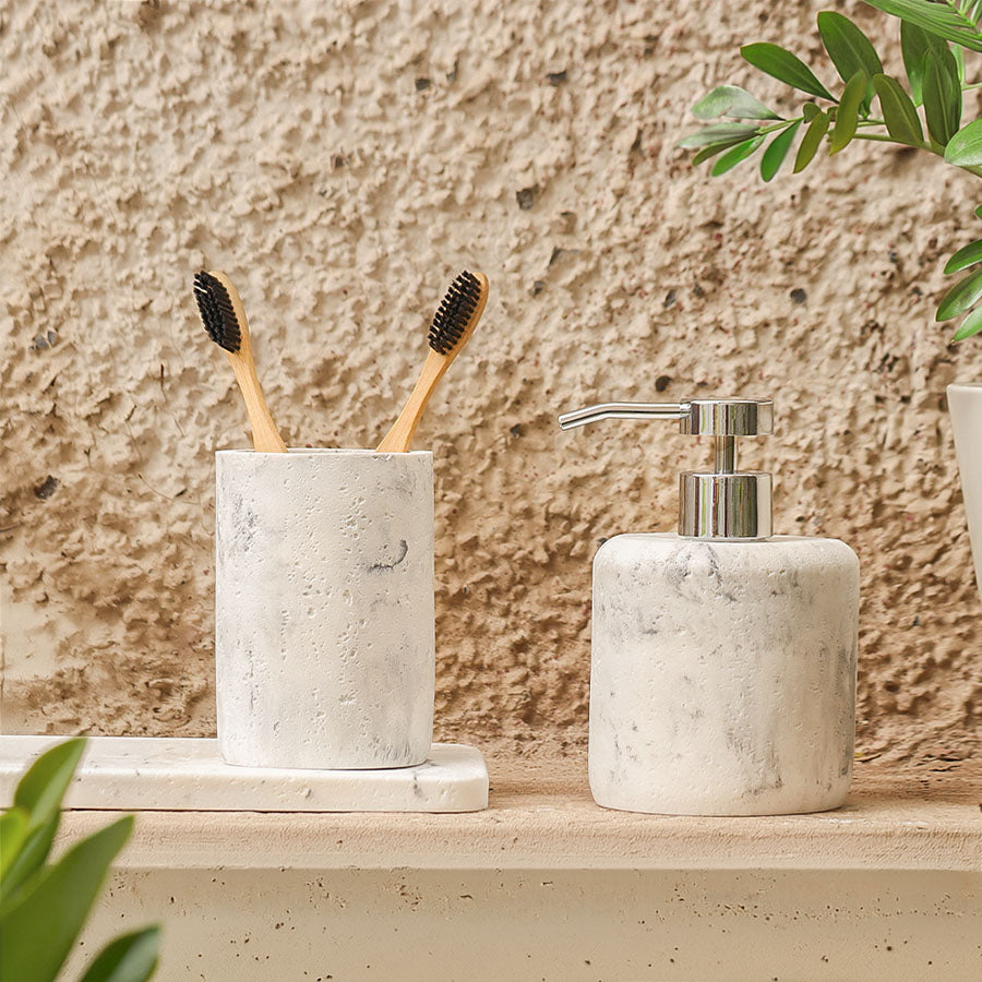 Talon 3-piece Bathroom Set - Stone White