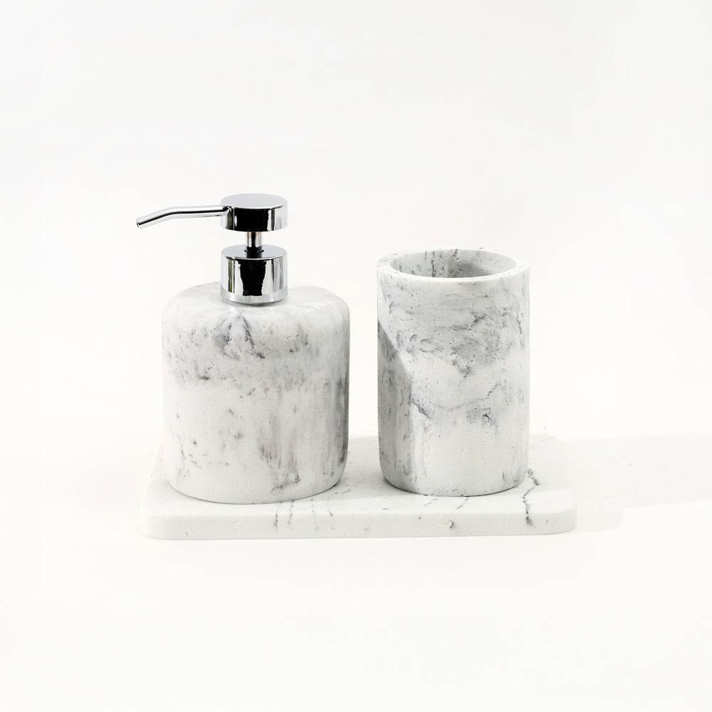 Talon 3-piece Bathroom Set - Stone White