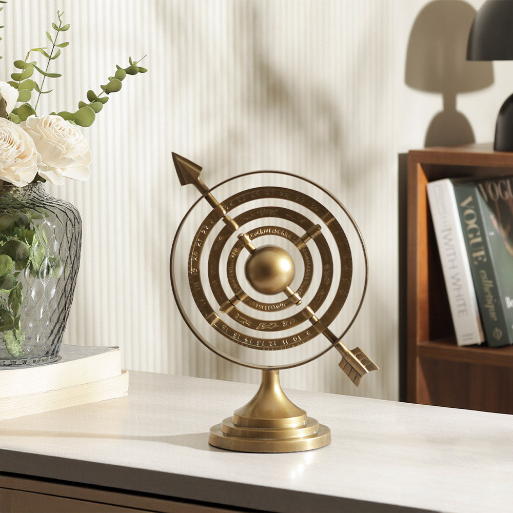 Target Arrow Sculpture - Gold