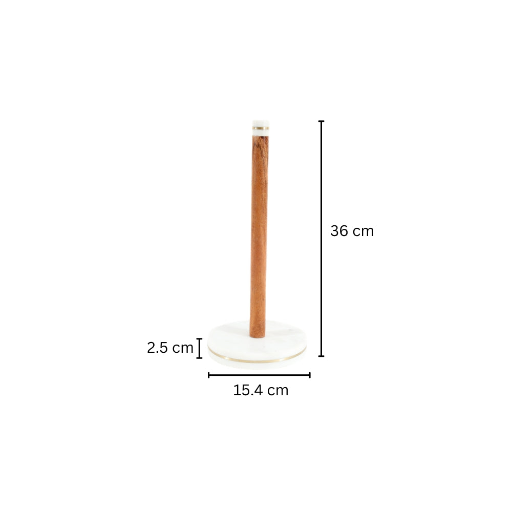 Tarsie Marble Paper Towel Holder - Natural White