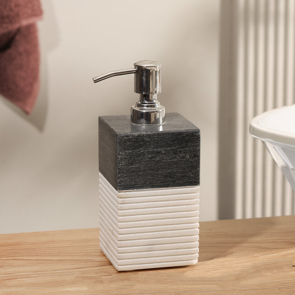 Tazo Marble Soap Dispenser - Black White