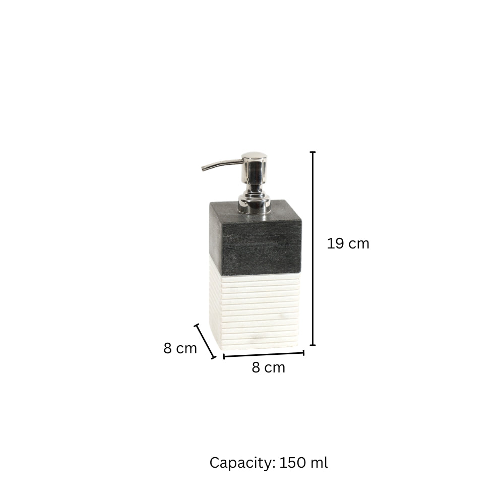 Tazo Marble Soap Dispenser - Black White