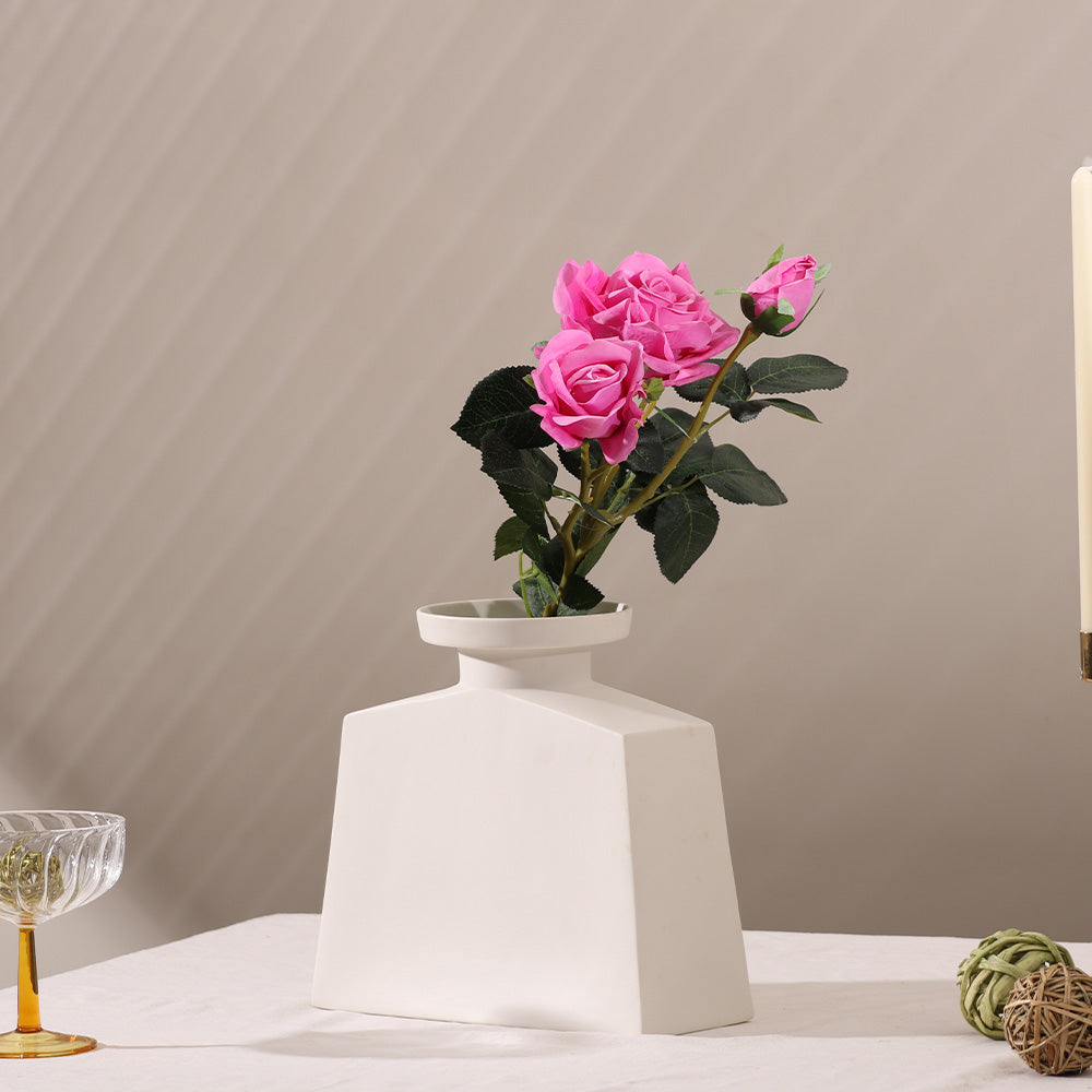 Tea Rose Faux Stem - Magenta