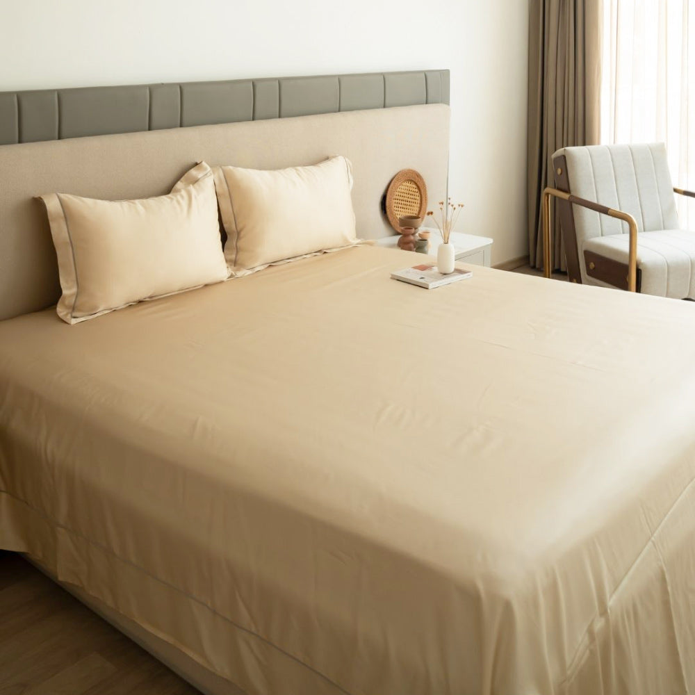 Tencel Bedsheet Set - Champagne