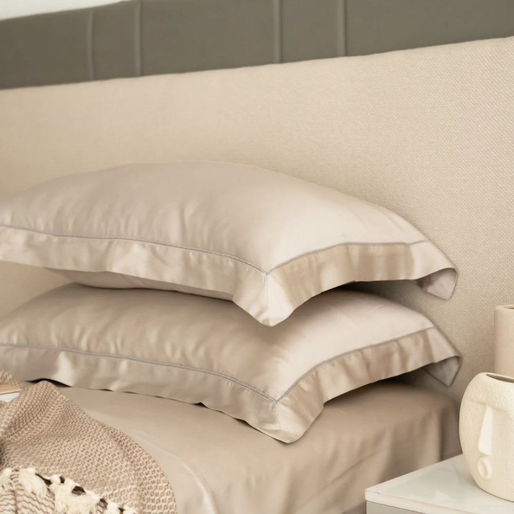Tencel Bedsheet Set - Eggshell Grey