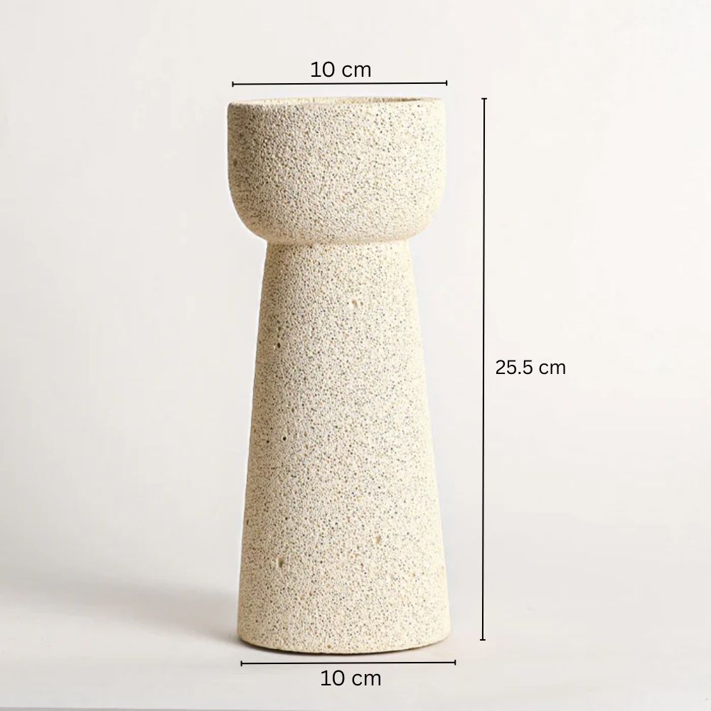Terra Aerocrete Candlestand Large - Beige