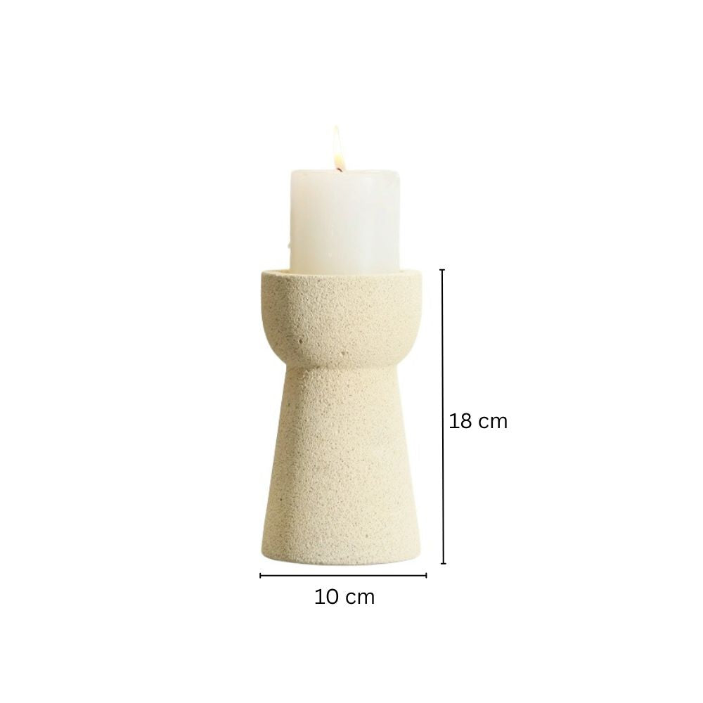 Terra Aerocrete Candlestand Small - Beige