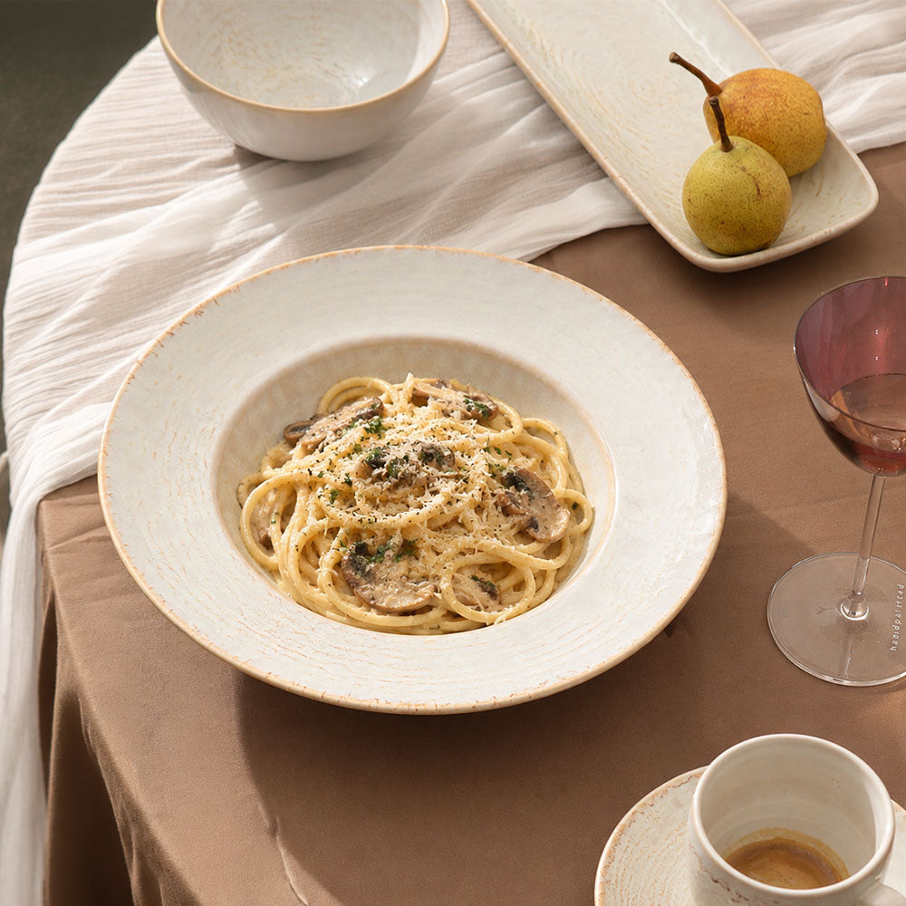 Terra Pasta Plate - Blue Eye Gold