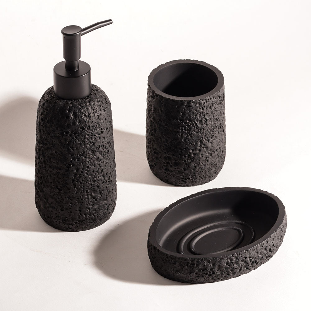 Terra 3-piece Bathroom Set - Black