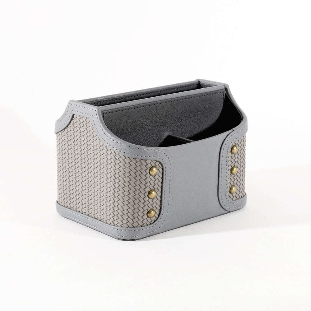 Leah Studded Multi-compartment Organiser - Dark Grey