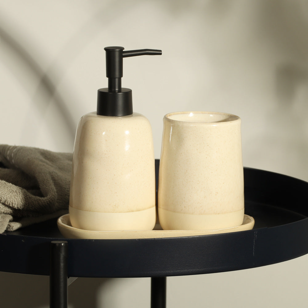 Theo 3-piece Bathroom Set - Sandy Beige