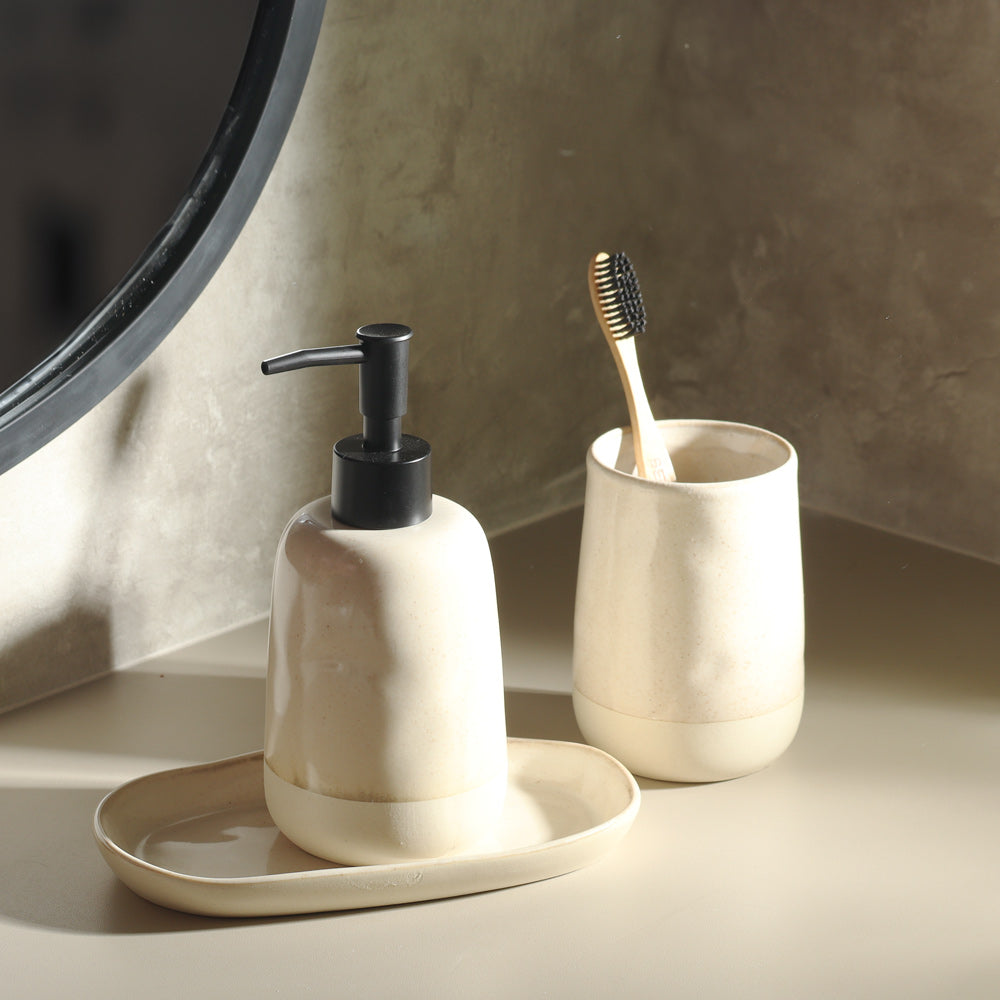 Theo 3-piece Bathroom Set - Sandy Beige