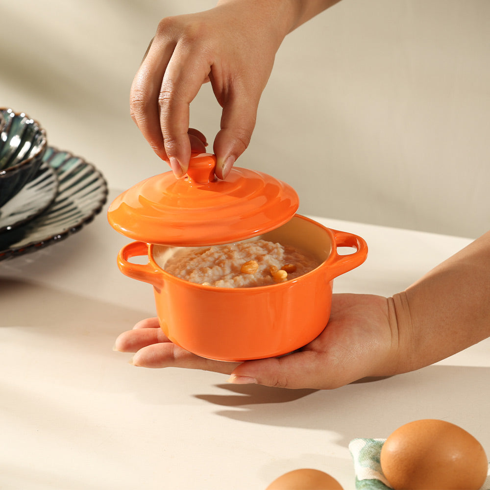 Therma Ceramic Serving Pot Small - Orange