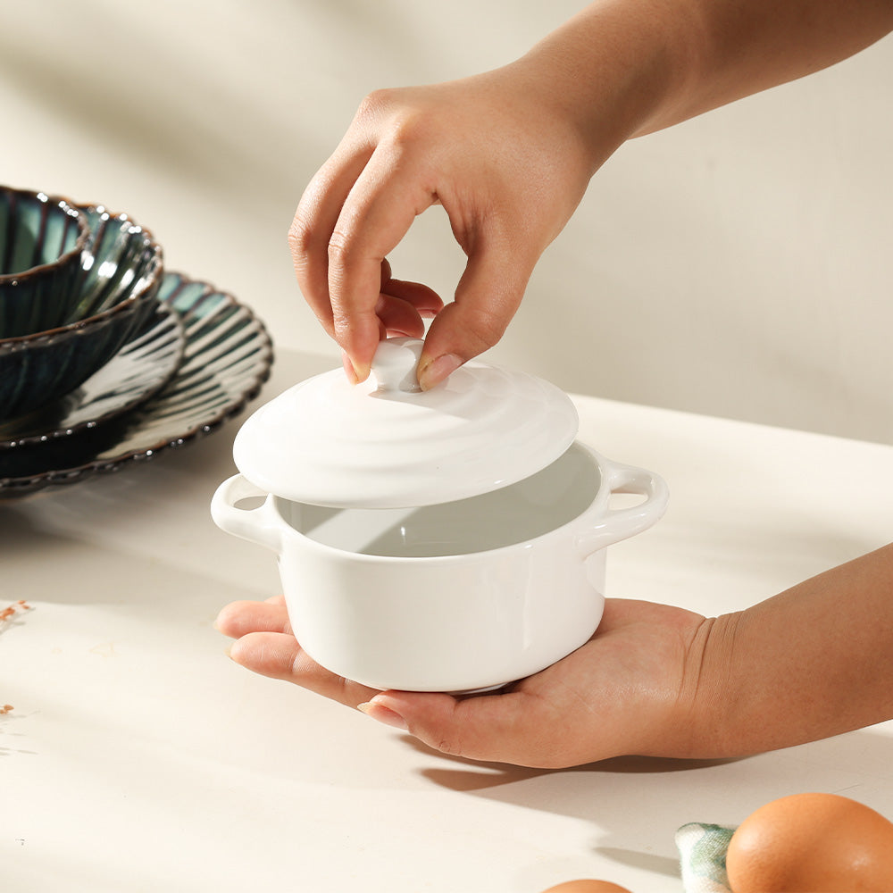 Therma Ceramic Serving Pot Small - White