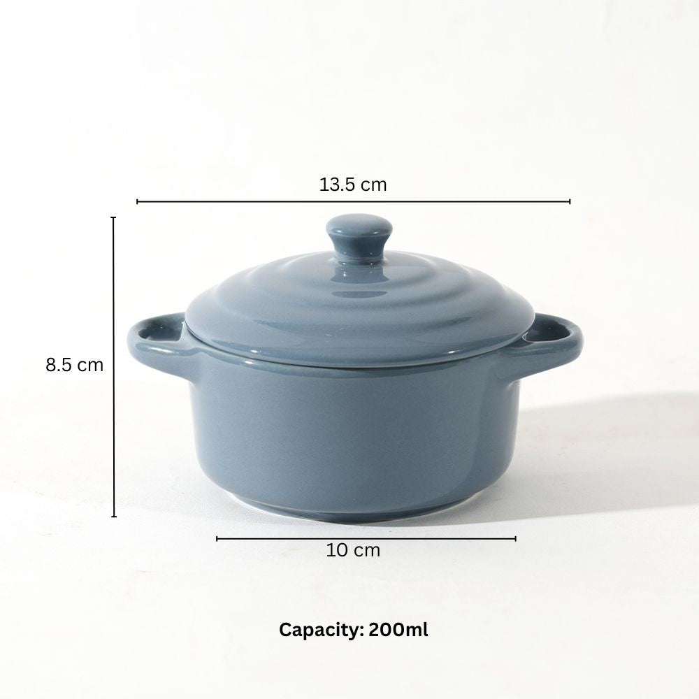 Therma Ceramic Serving Pot Mini - Slate Blue